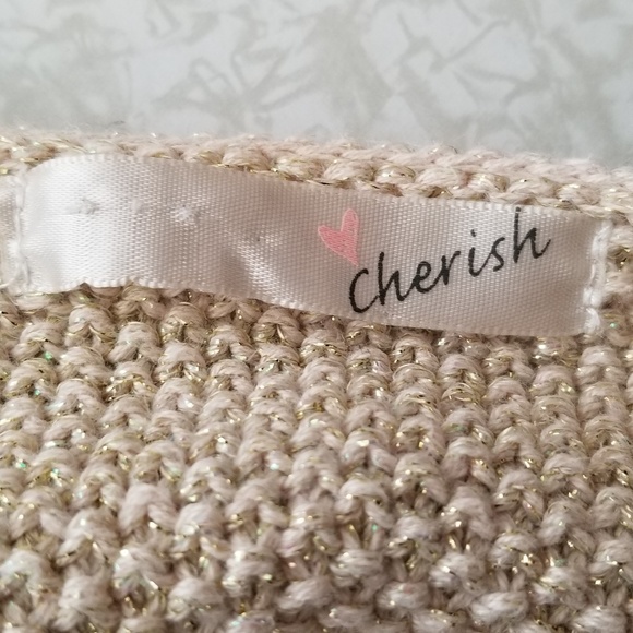 Cherish Tan Glitter Sweat - Picture 4 of 6
